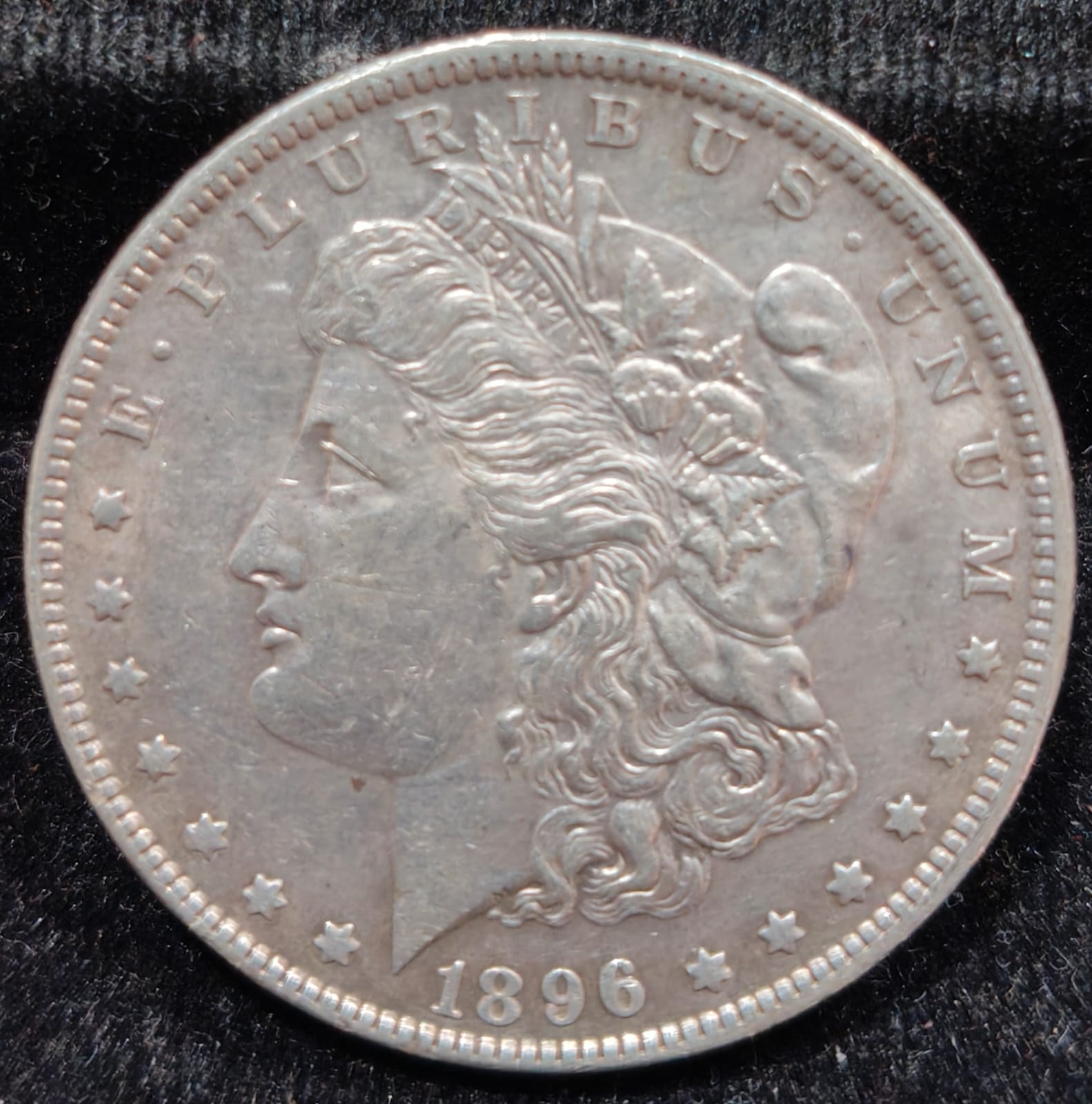 WhatsApp Image 2025-10-10 at 17.16.40_412d328c United States 1 Dollar 1896 "Morgan Dollar"RARE SILVER COIN - Image 1