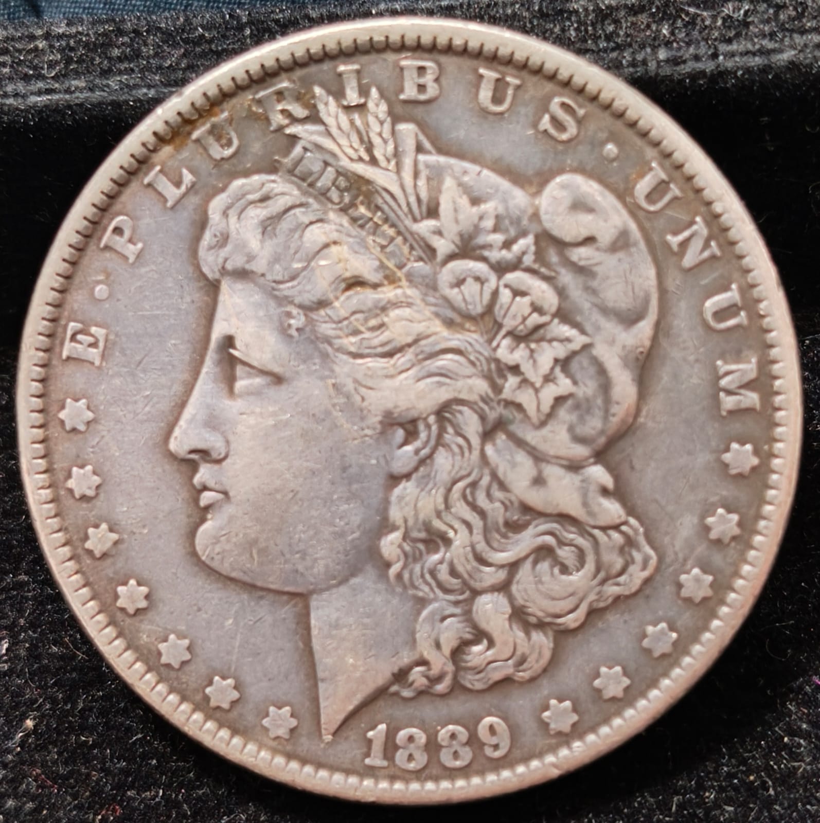 WhatsApp Image 2025-10-10 at 17.42.38_071543b1 United States 1 Dollar 1889 "Morgan Dollar"RARE SILVER COIN - Image 1