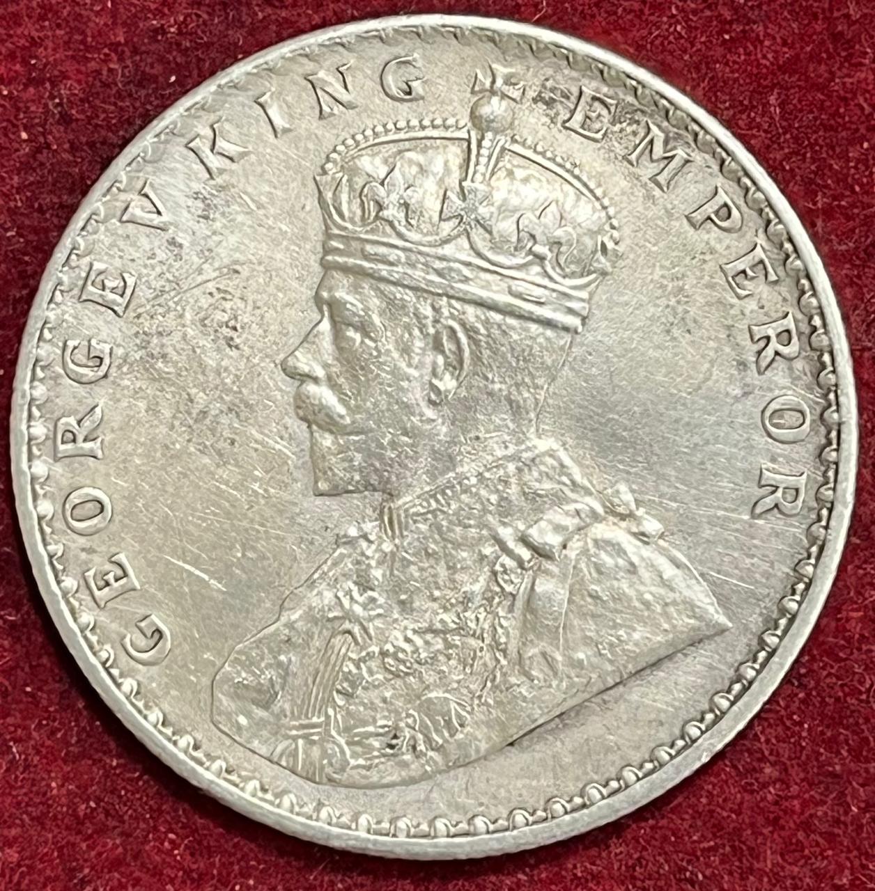 WhatsApp Image 2025-11-26 at 6.19.31 PM BRITISH INDIA 1 RUPEES 1912 -GEORGE V RARE Silver Coin #V-300 - Image 1