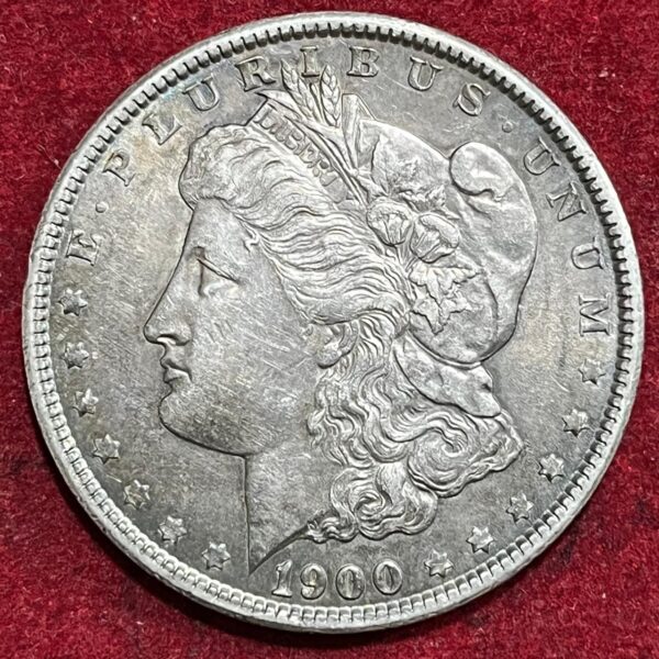 UNITED STATES 1 DOLLAR 1900 MORGAN DOLLAR RARE SILVER COIN #V-387