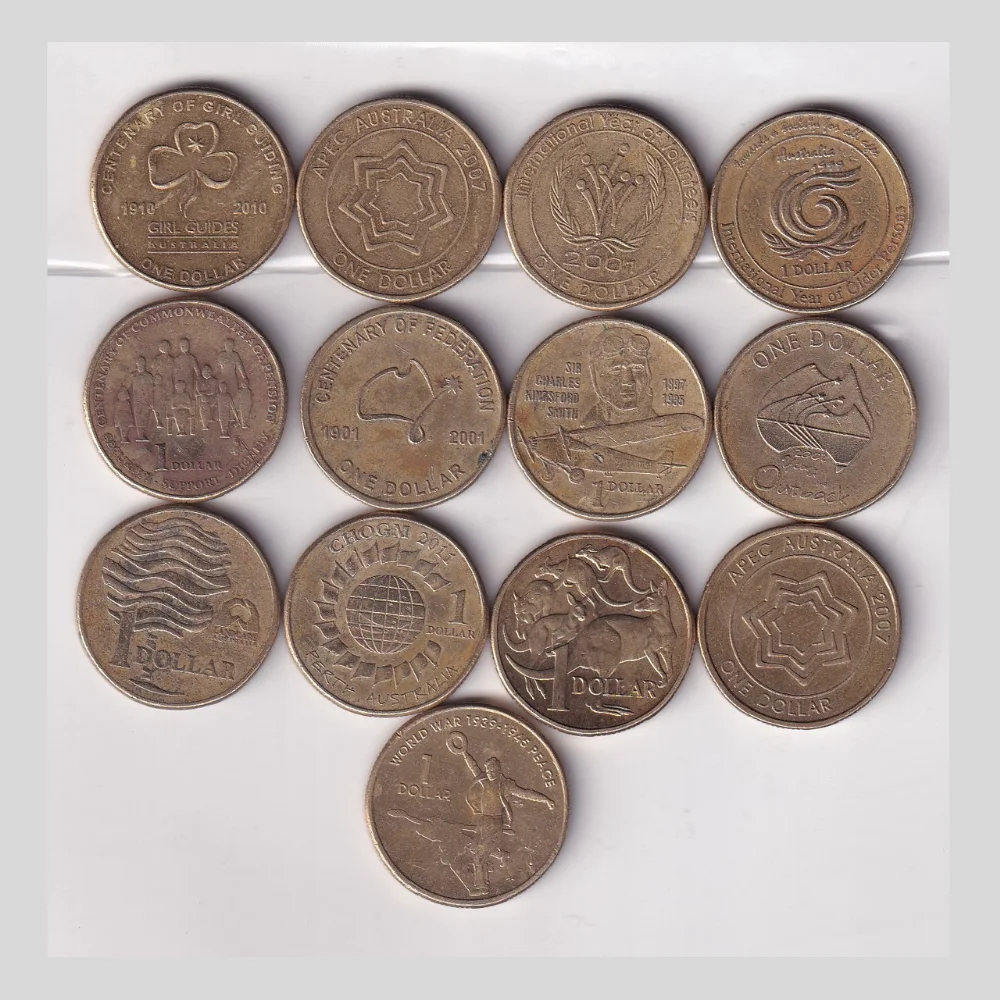 AUSTRALIA 13 DIFFERENT AUSTRALIA RARE COMMEMORATIVE COIN (13 COIN SET) - Image 1