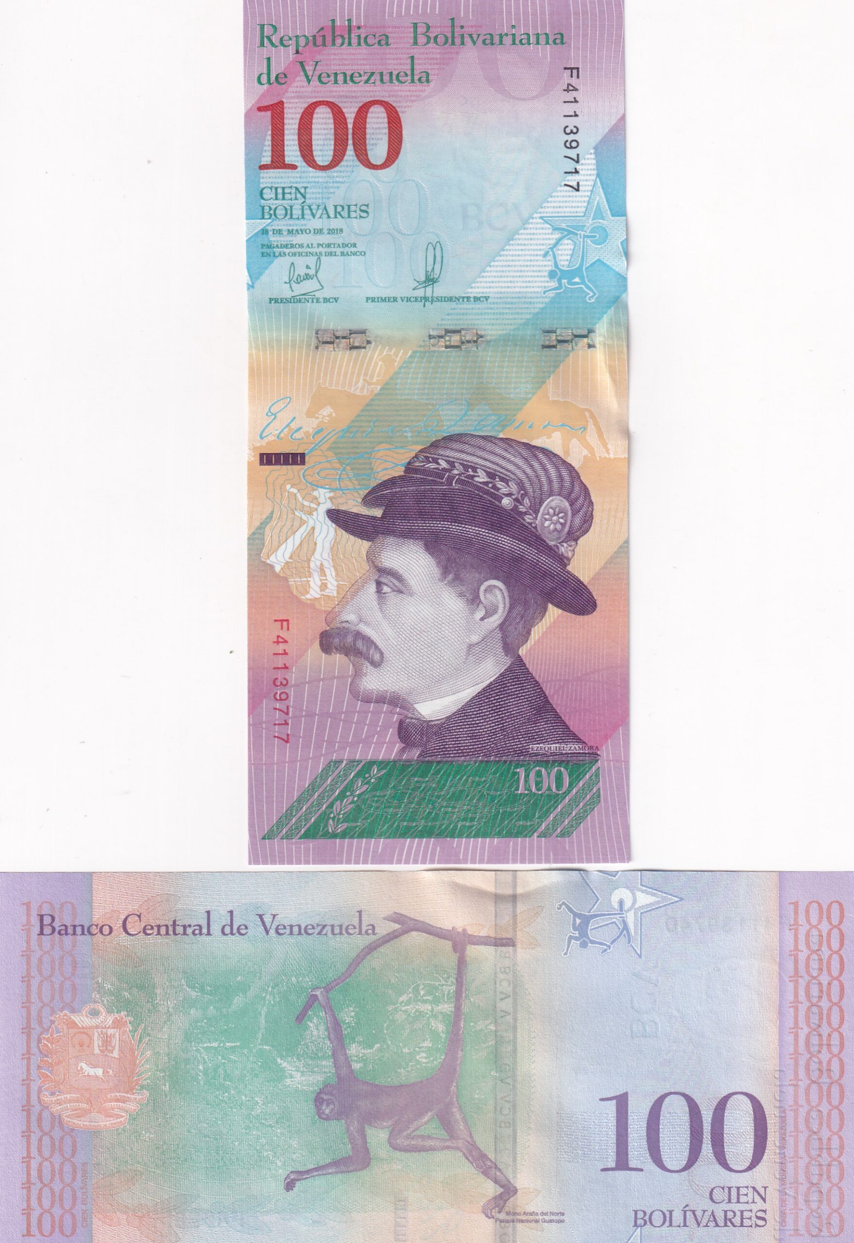 IMG_20260303_0045 Venezuela 100 Bolívares Rare GEM UNC Note #Q - Image 1