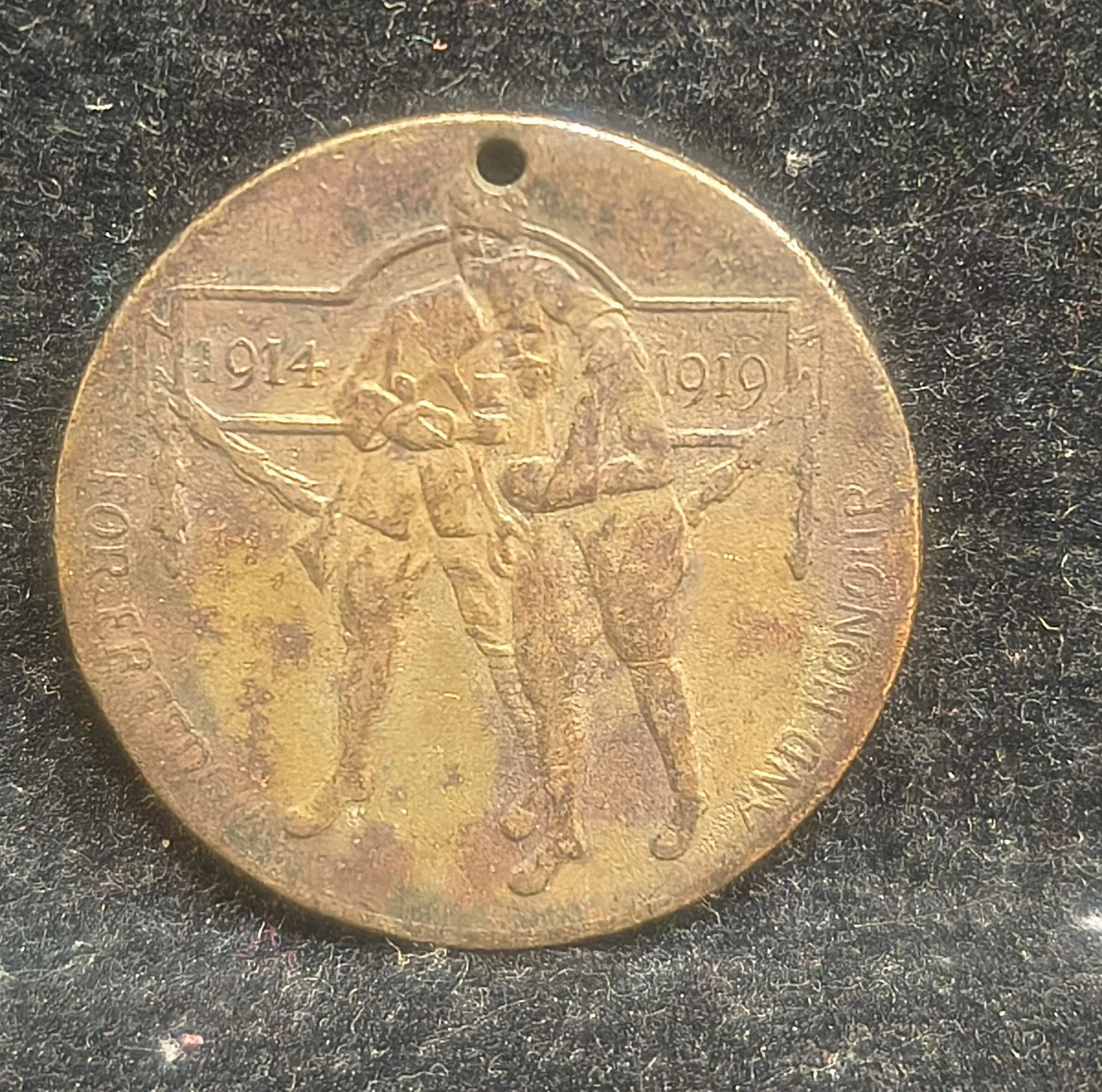 IMG_20260402_163422587_HDR.jpg British India Medal (1914-1919) Freedom and Honour of King George V Rare Medal - Image 1