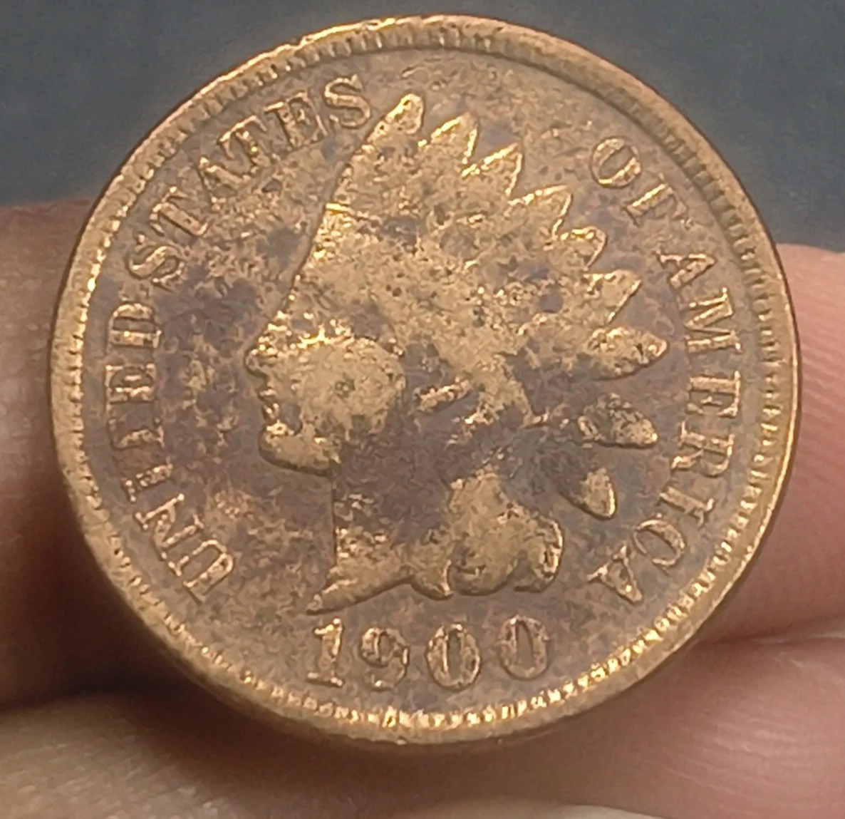 IMG_20260424_173502404.jpg United States 1 Cent 1900 "Indian Head Cent" Rare Coin - Image 1