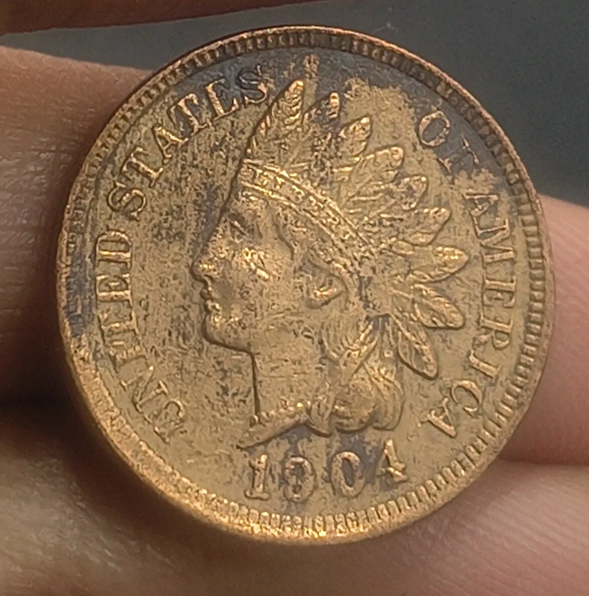 IMG_20260424_174326046.jpg United States 1 Cent 1904 "Indian Head Cent" Rare Coin - Image 1