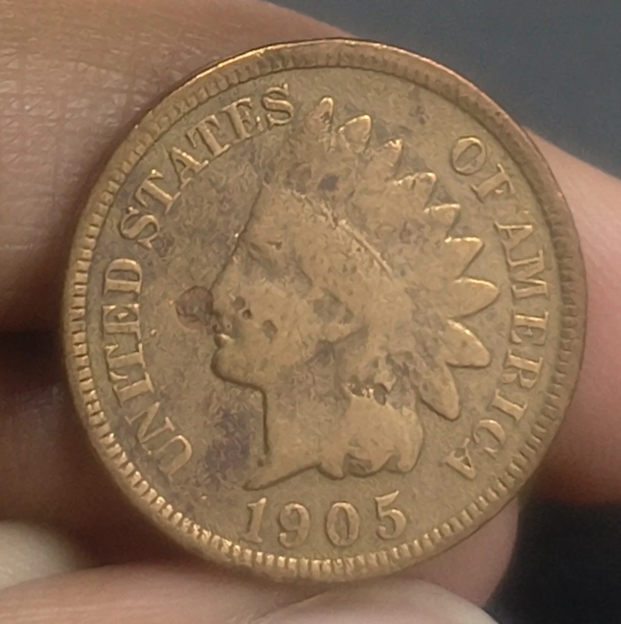 IMG_20260424_174536053.jpg United States 1 Cent 1905 "Indian Head Cent" Rare Coin - Image 1