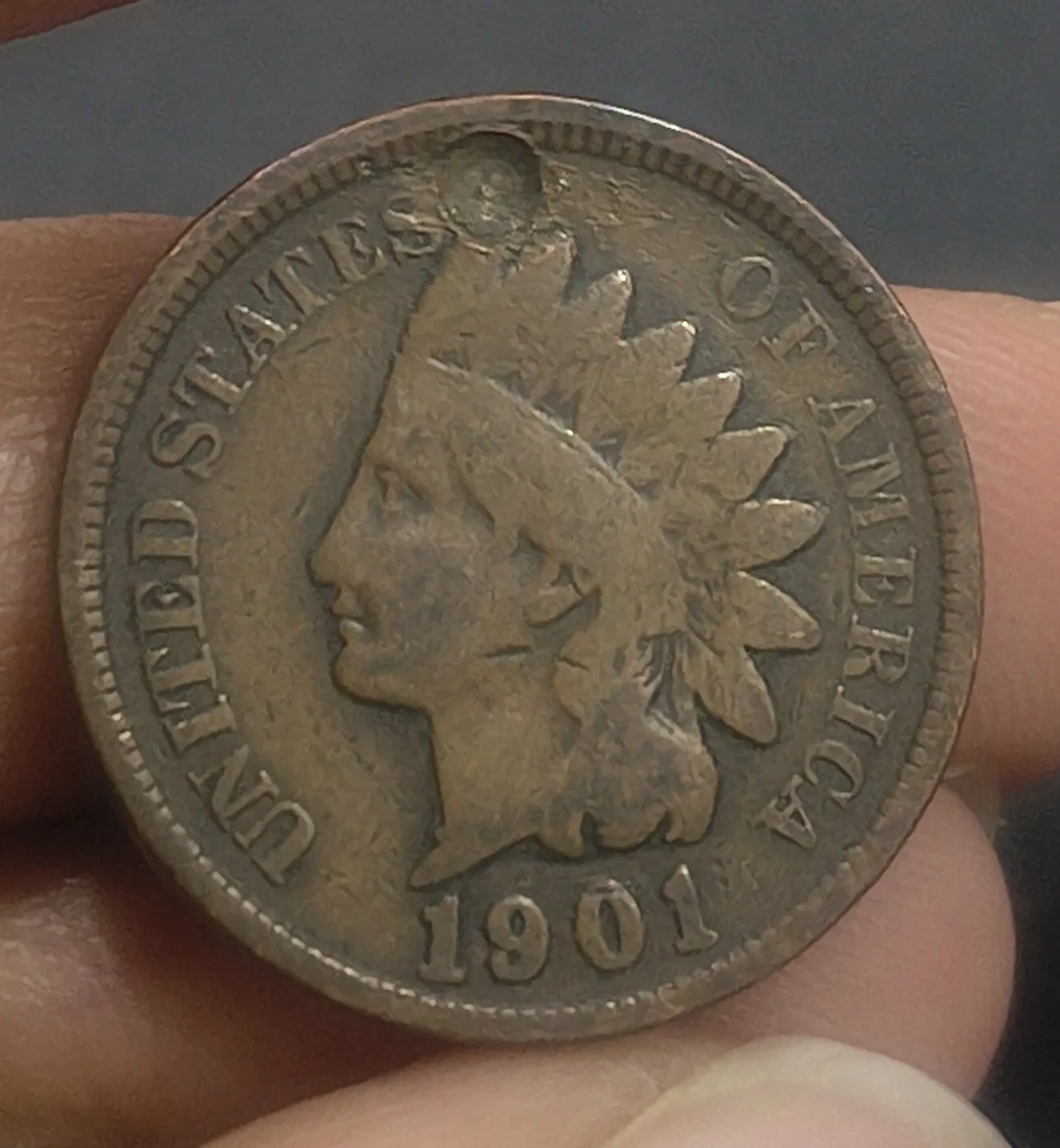 IMG_20260424_180640845.jpg United States 1 Cent 1901 "Indian Head Cent" Rare Coin - Image 1