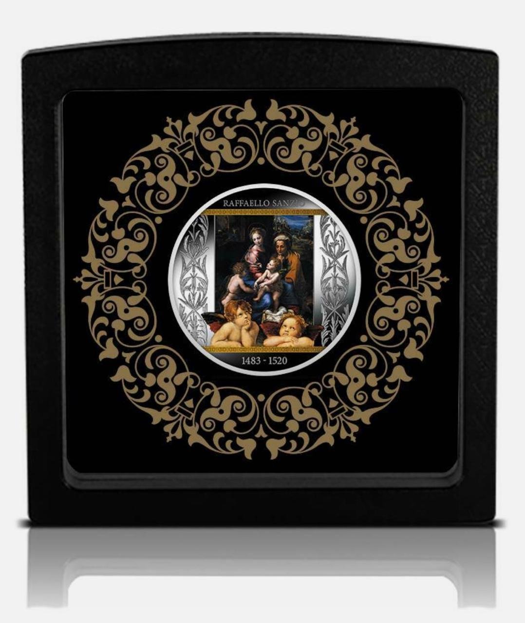 WhatsApp Image 2026-08-31 at 18.01.33 CAMEROON 500 FRANCS RAFAEL SANTI (THE HOLY FAMILY) 2020 (SILVER 17.50 G ) COIN RARE PROOF SET - Image 1